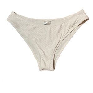 NWOT H&M White Bikini Swim Bottoms Size 14